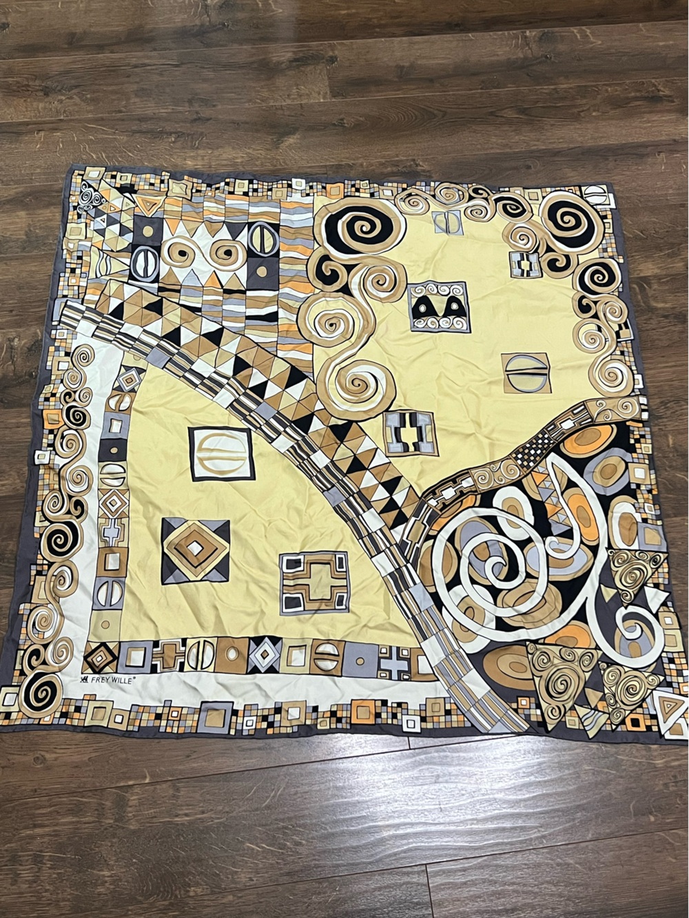 Frey Wille Wien Homage Gustav Klimt Silk Scarf